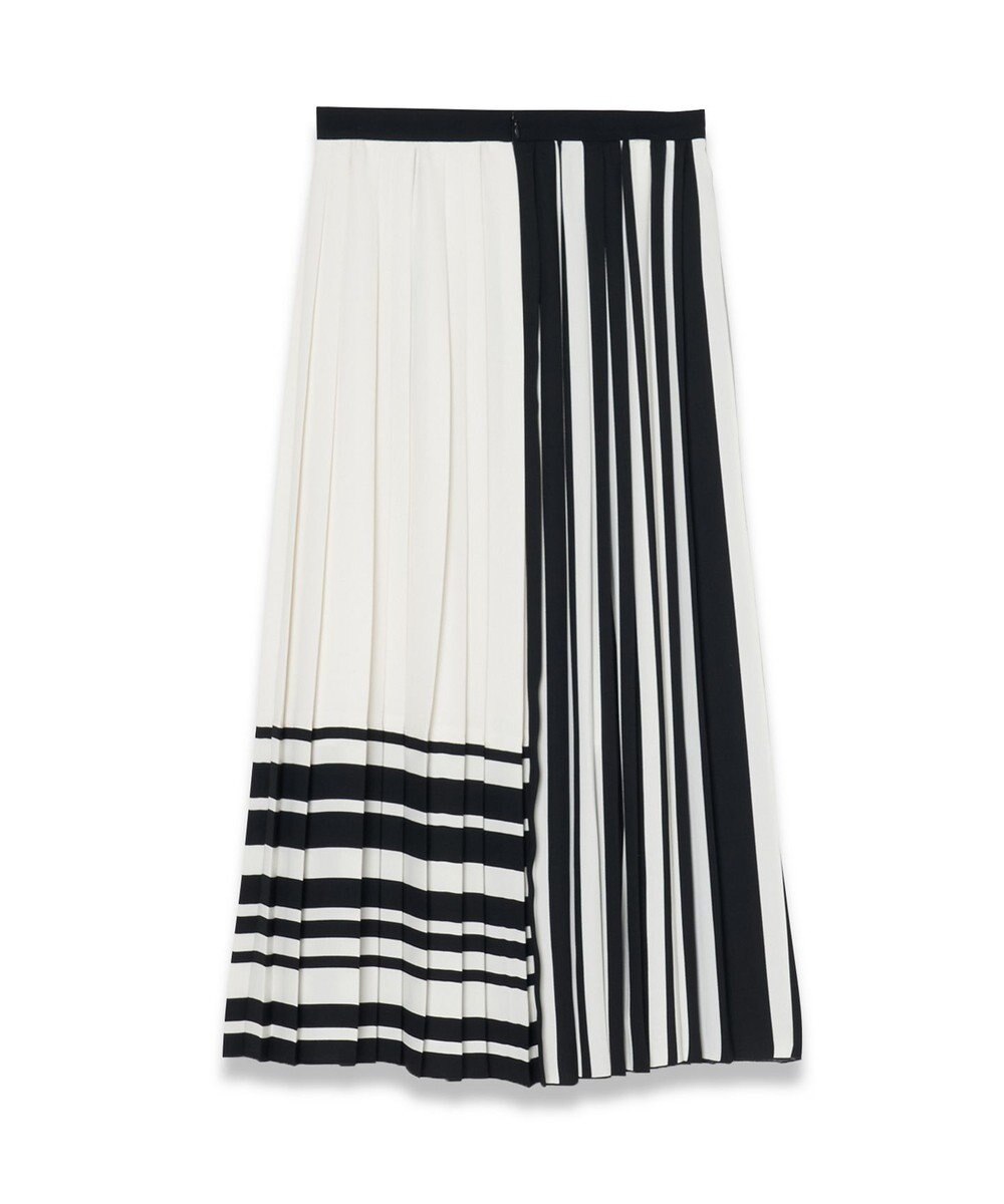 JOSEPH ストライプクレープ　プリーツスカート 