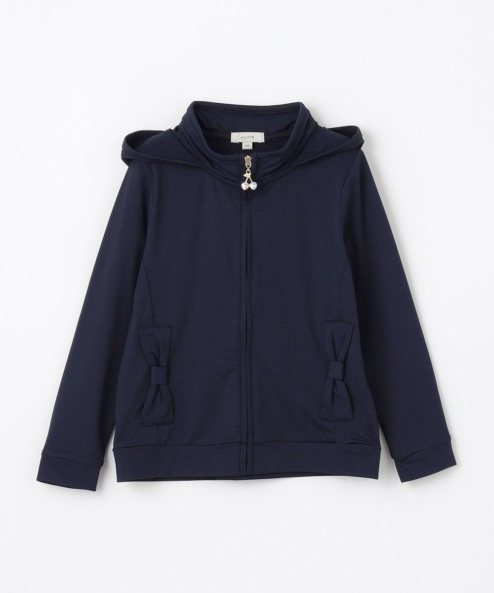 ANY KIDS UVカット リボンパーカー 