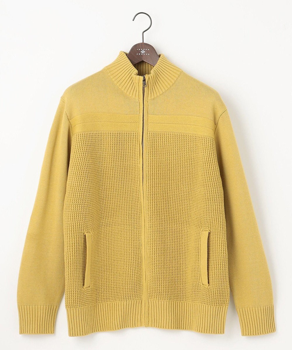 JOSEPH ABBOUD 【キングサイズ・洗える】コットンバルキーニットブルゾン 