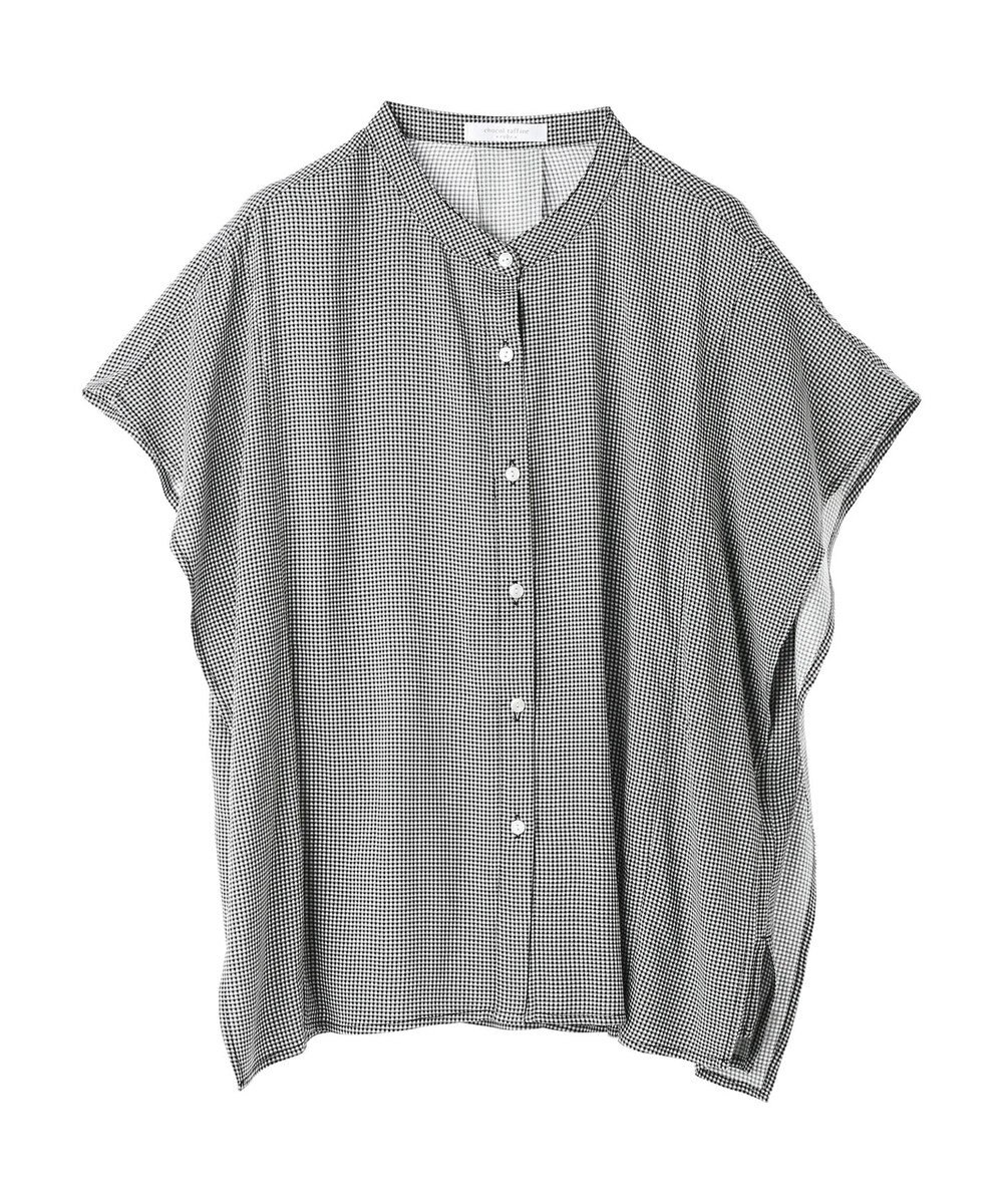 Green Parks 接触冷感　アソート柄ブラウス 