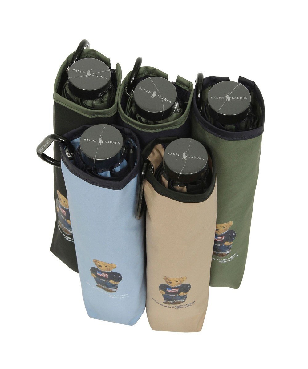 MOONBAT 【WEB限定】POLO RALPH LAUREN(ポロ ラルフローレン)FLAG BEAR 雨傘 折りたたみ傘 ユニセックス 