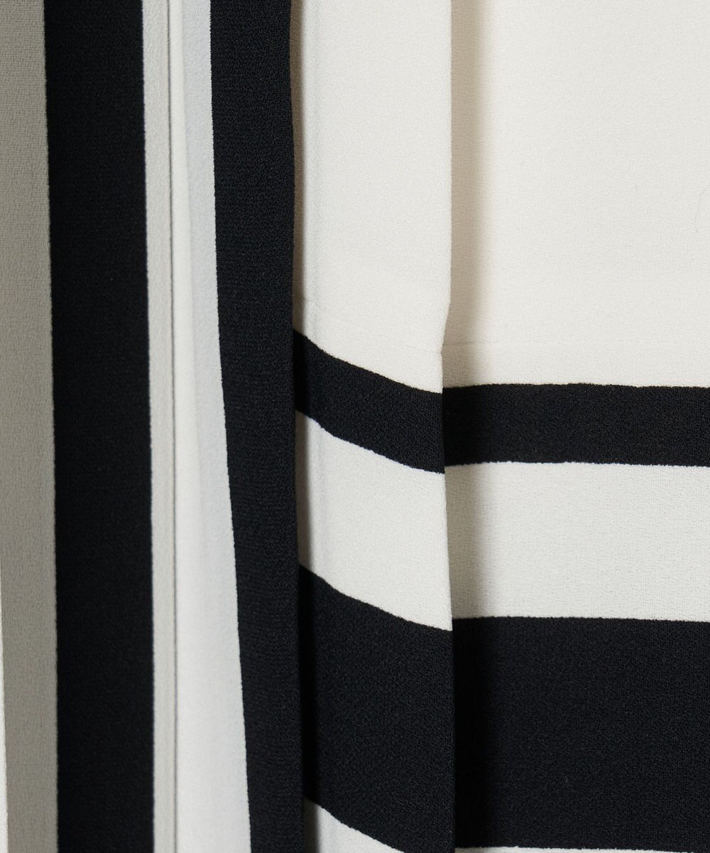 JOSEPH ストライプクレープ　プリーツスカート 