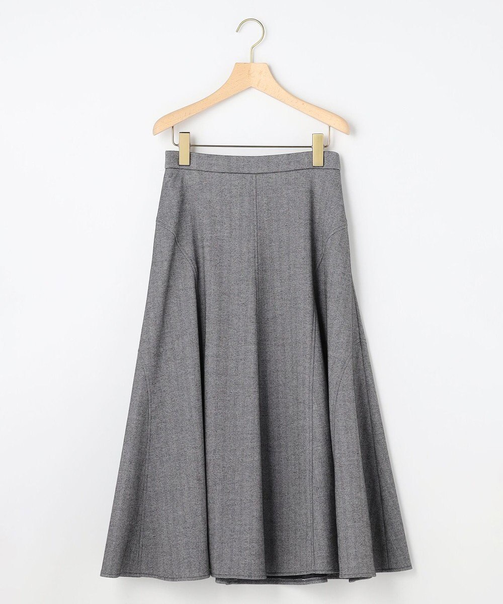 組曲 ツイル起毛フレア スカート 