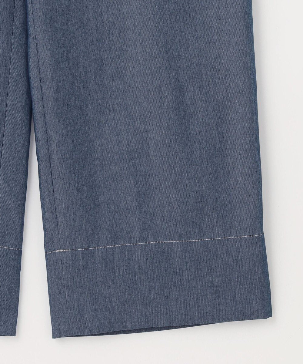 J.PRESS LADIES 【洗える】ツイルライトストレッチ セミワイド パンツ 