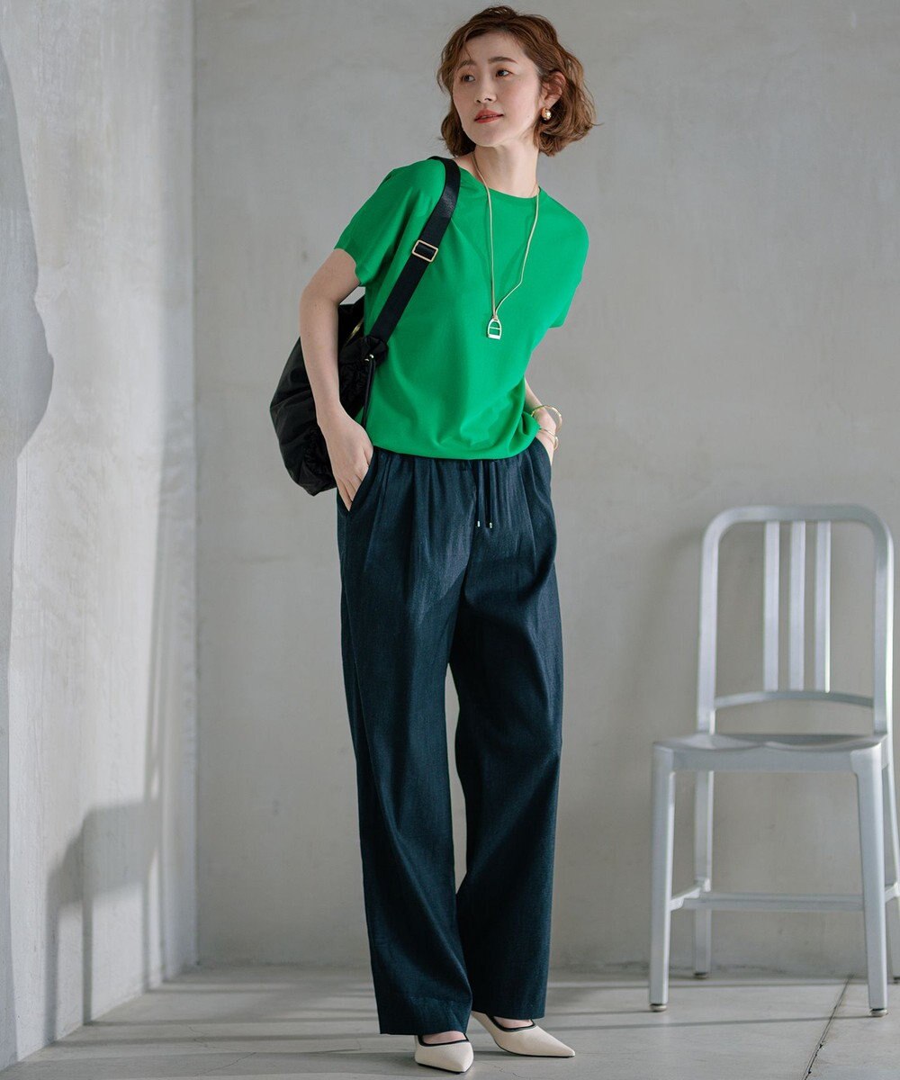 23区 L 【新色追加/VERY5月号掲載】レーヨンポリエステルストレッチ プルオーバー ニット 