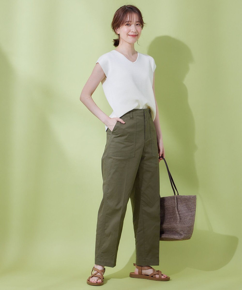 ANY 【前後2WAY/アンチピリング/洗濯機可】ノースリーブニット 