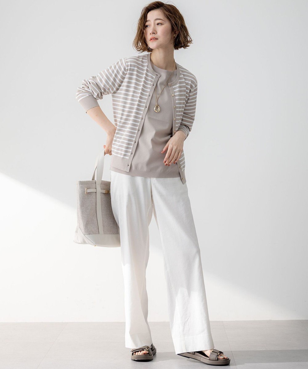 23区 S 【洗える】レーヨンポリエステルストレッチ カーディガン 