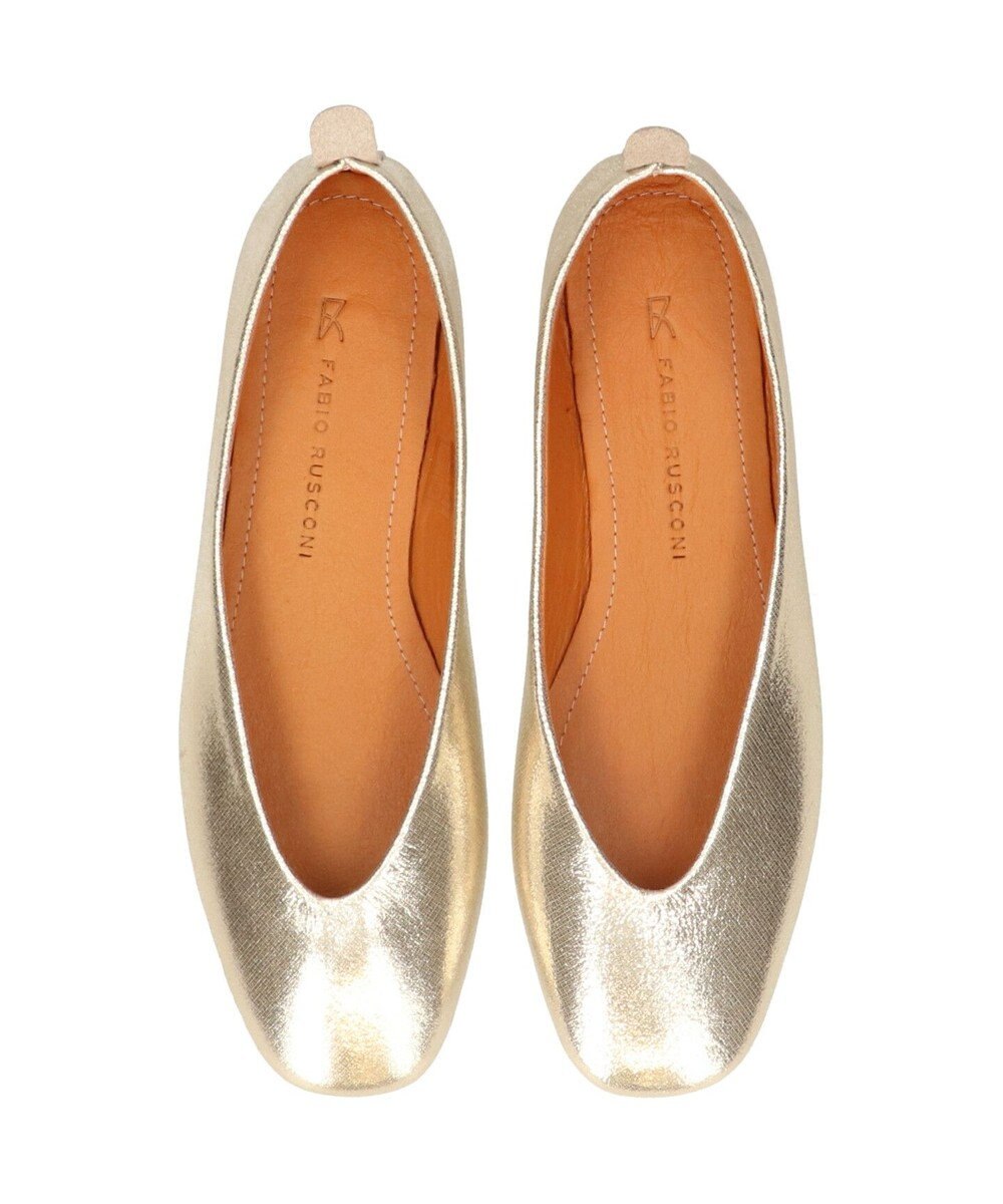 INTER-CHAUSSURES 【FABIO RUSCONI】ソフトスクエアトウVカットバレエシューズ 