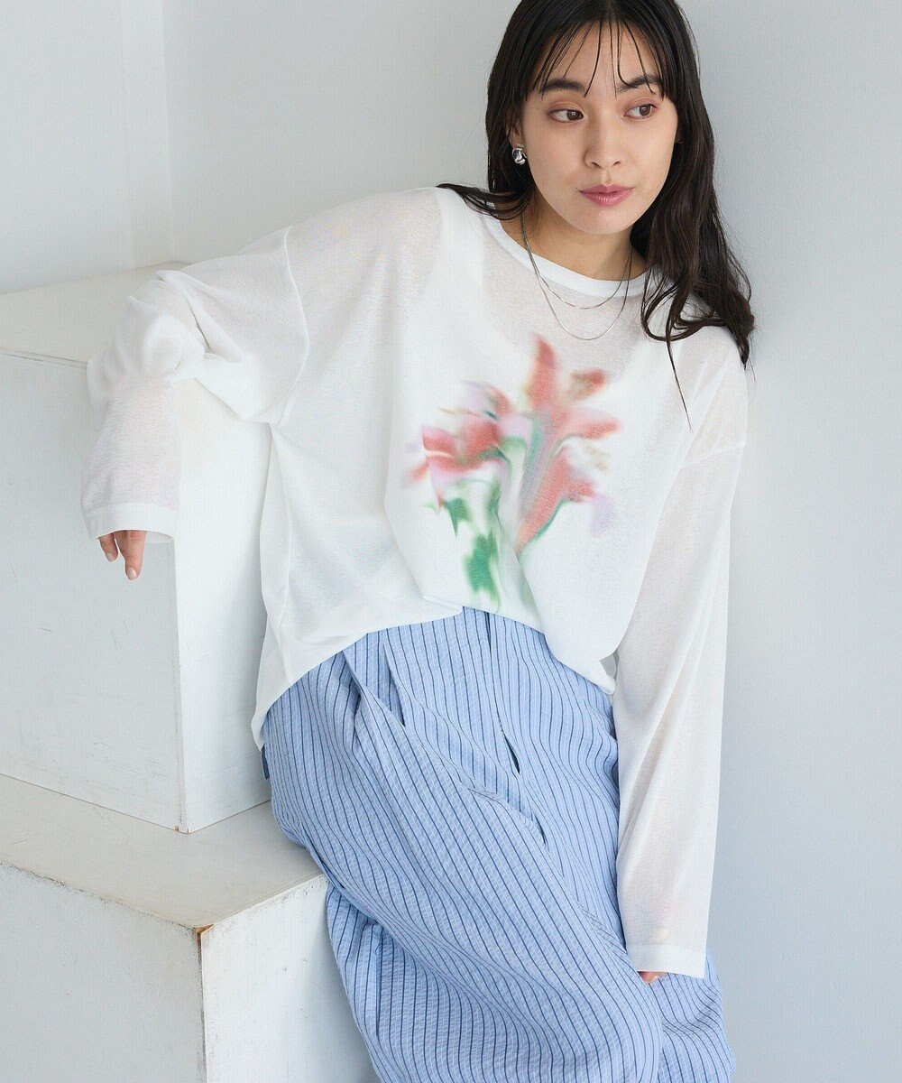 CRAFT STANDARD BOUTIQUE フラワープリントシアーロンTee 