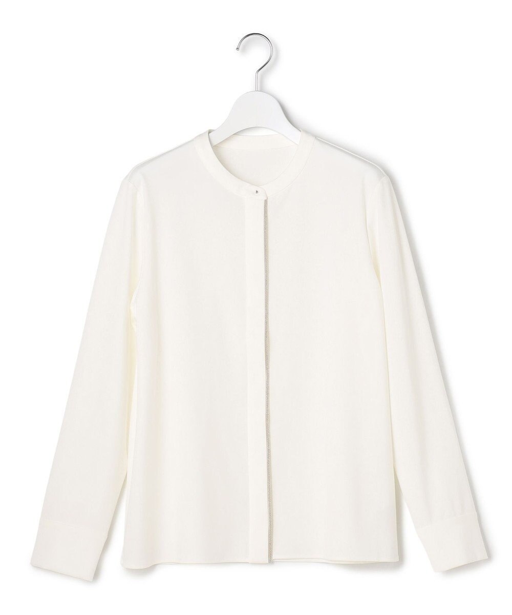 ICB 【洗える】 コンパクトモクロディ バンドカラーカットソー 