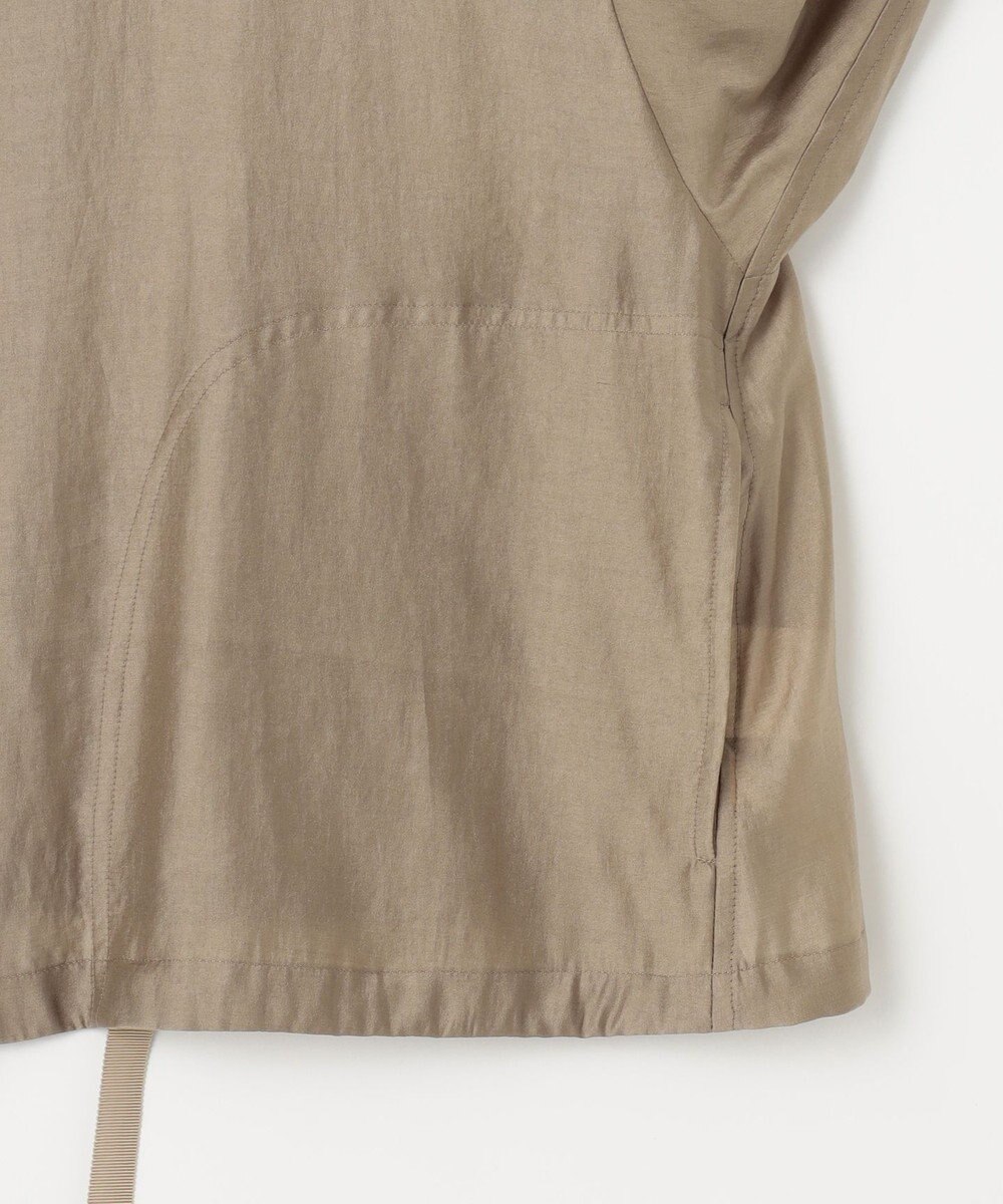 自由区 【洗える・XSサイズあり】スタンドカラーシアー ブルゾン 