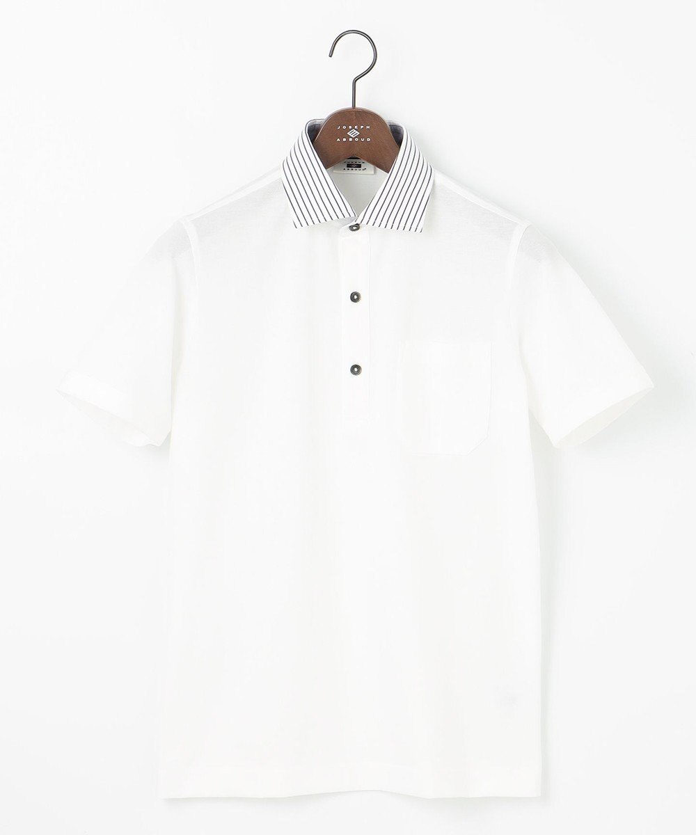 JOSEPH ABBOUD 【速乾 / お手入れ簡単】 猛暑に最適！シャンブレーポロシャツ 