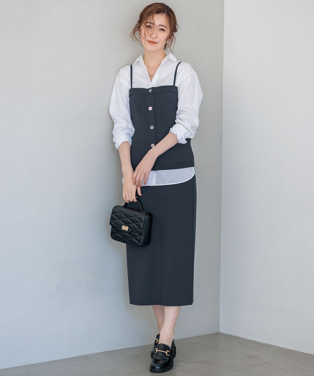 23区 【洗える】ヴィスコースストレッチ タイトスカート 