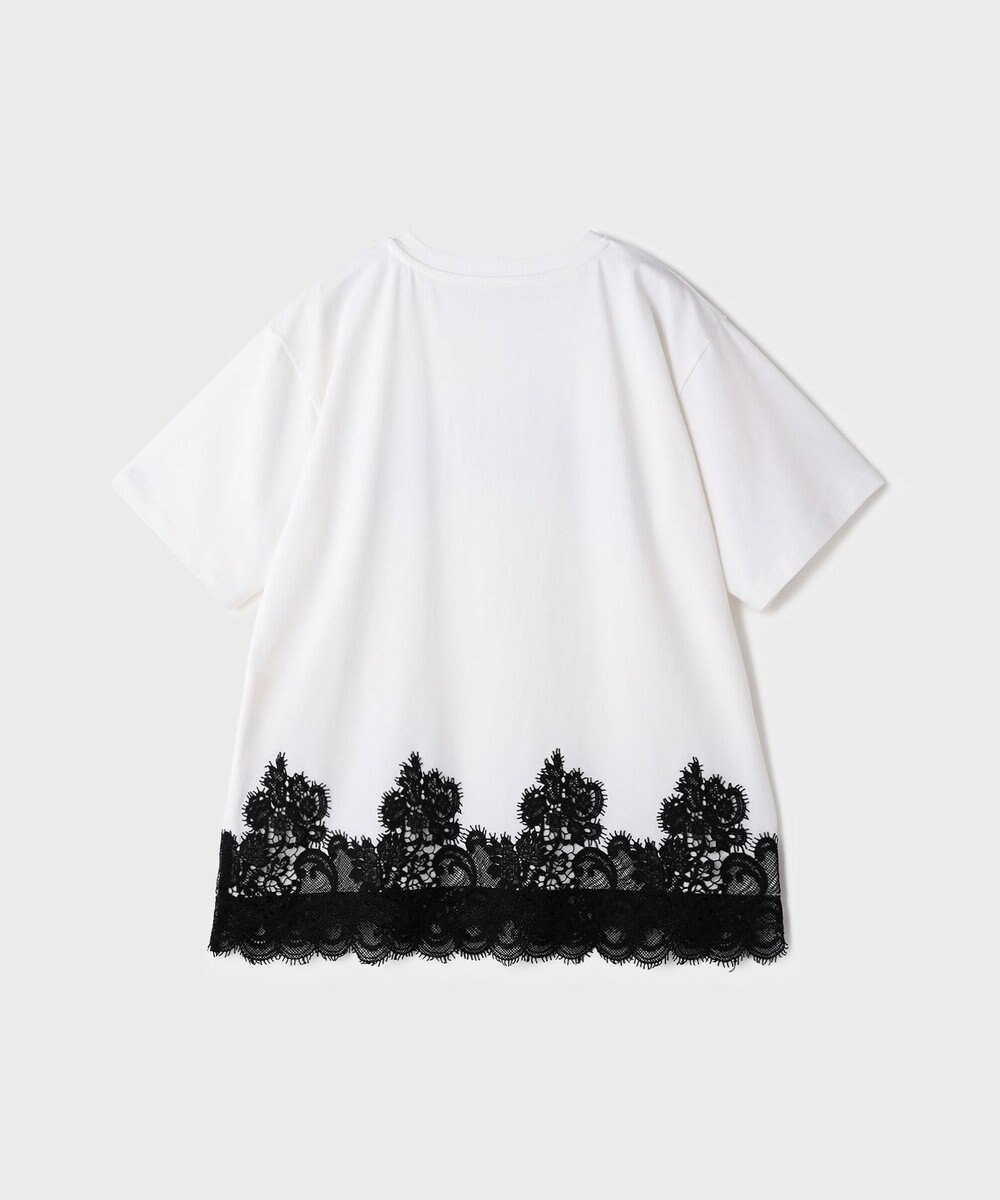 GRACE CONTINENTAL レースヘムロゴTシャツ 