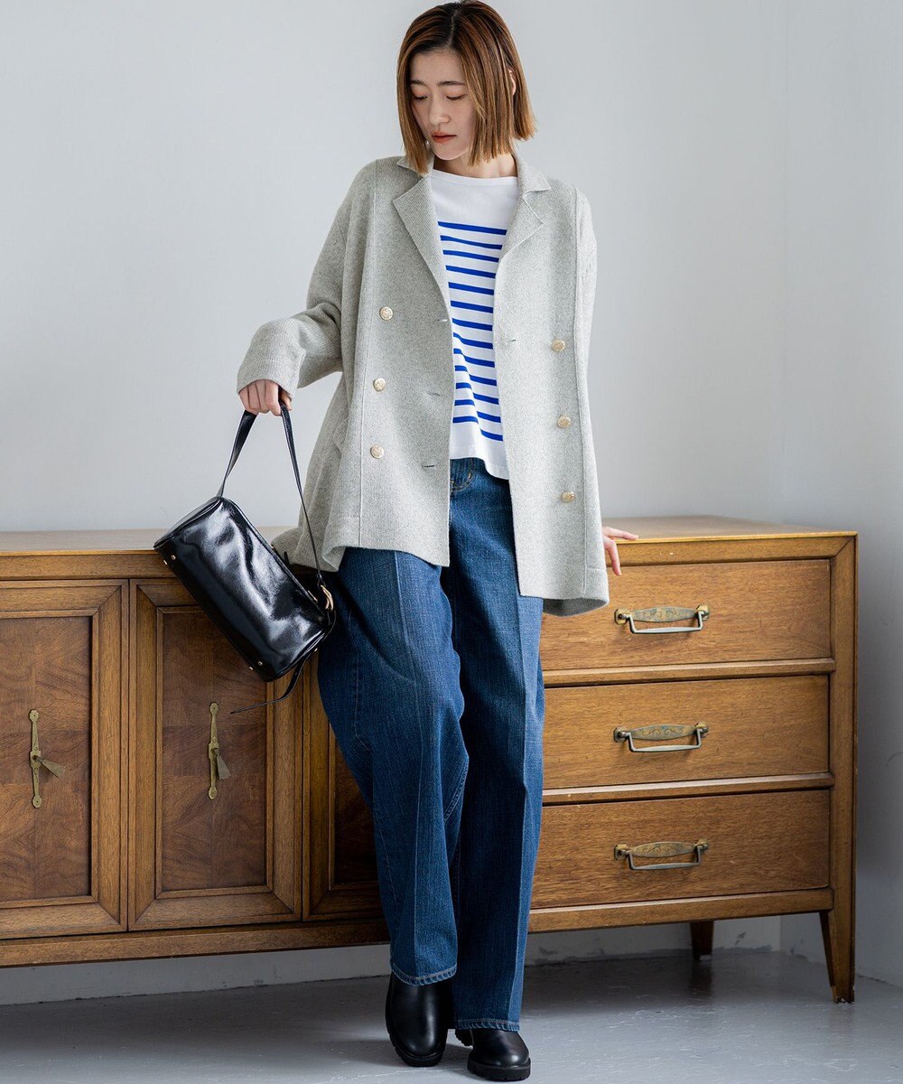 23区 【見上愛さん着用/Oggi掲載】カシミヤブレンド ニット ジャケット 