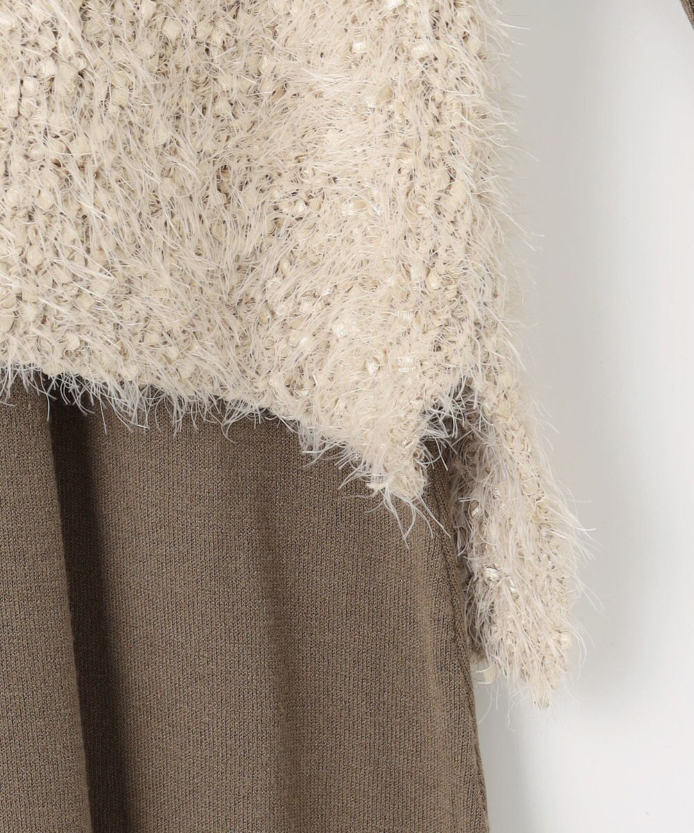 Feroux ジレ付きニット ワンピース 