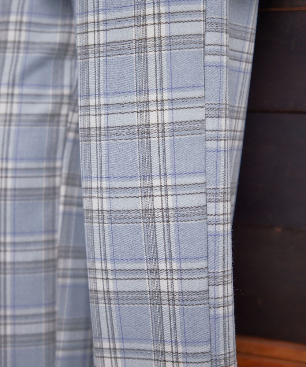 Tiaclasse 【安田美沙子さん着用・洗える】起毛チェック柄ワイドパンツ 