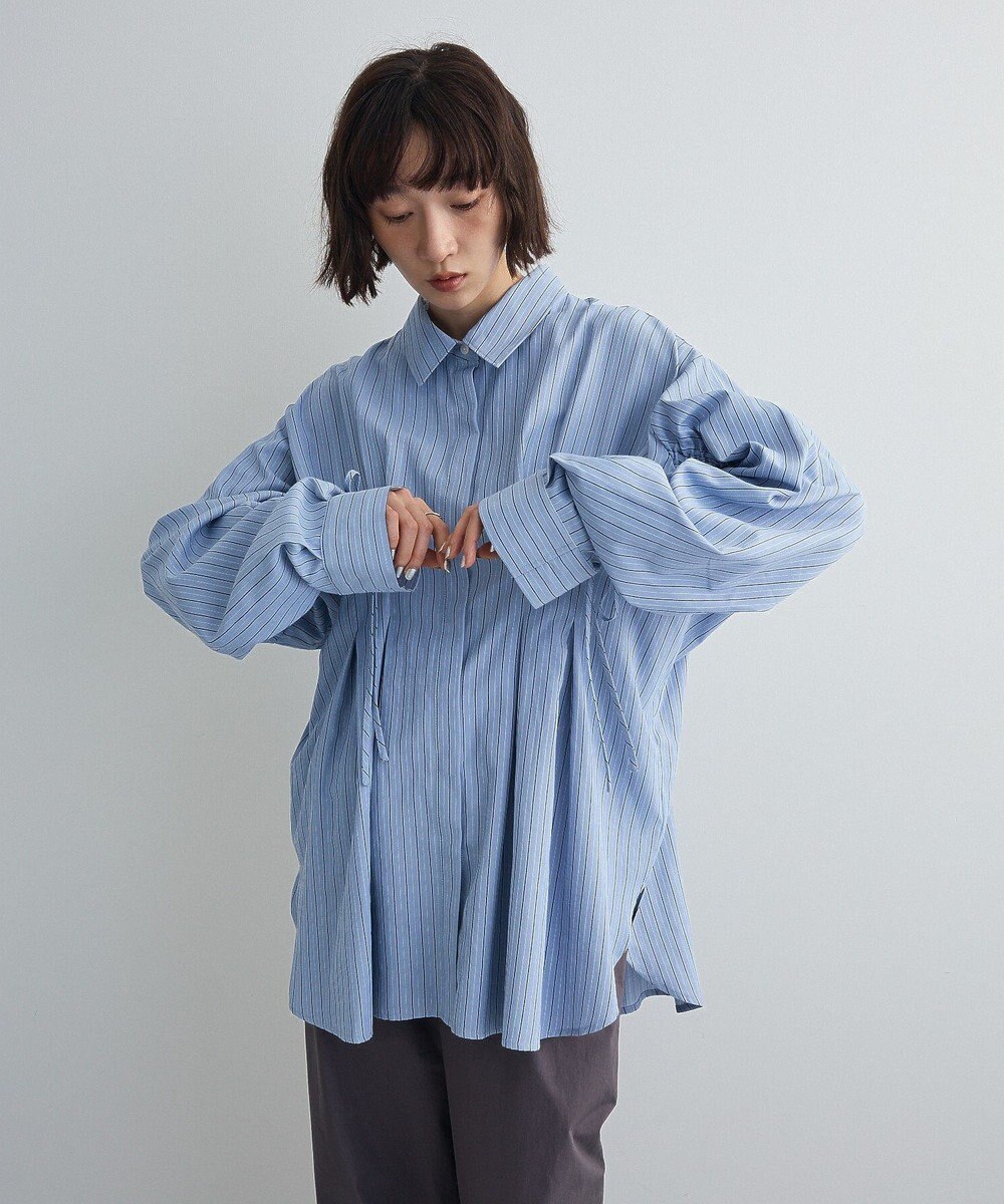 Green Parks 【WEB限定】ドロストシャーリングウエストタックシャツⅡ 