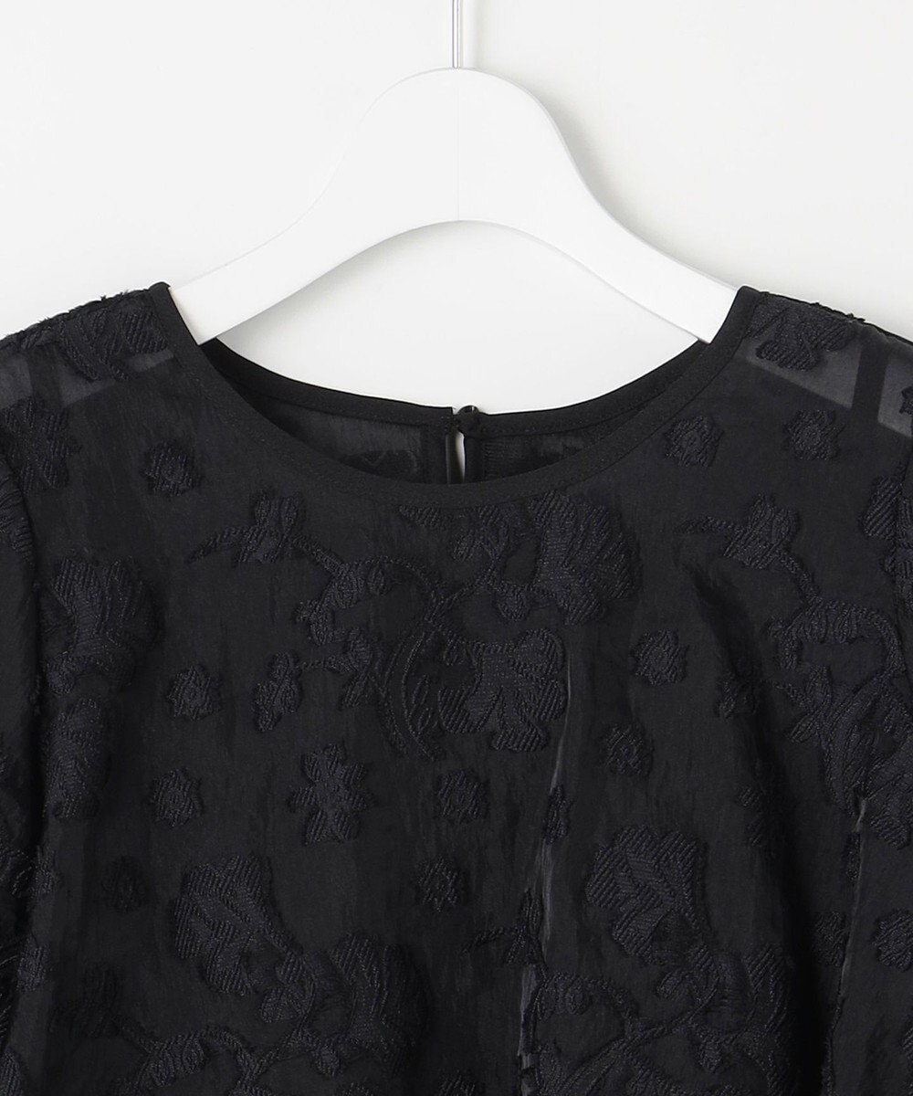 ANY SIS 【2SET】ジャガード ケープ トップス × サロペット 