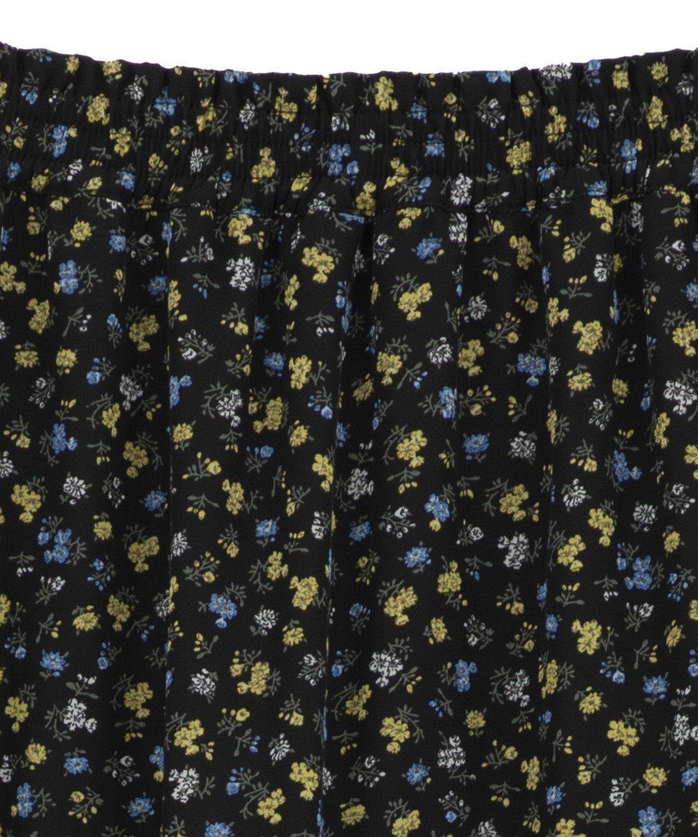 Green Parks レースドッキング花柄ティアードスカート 