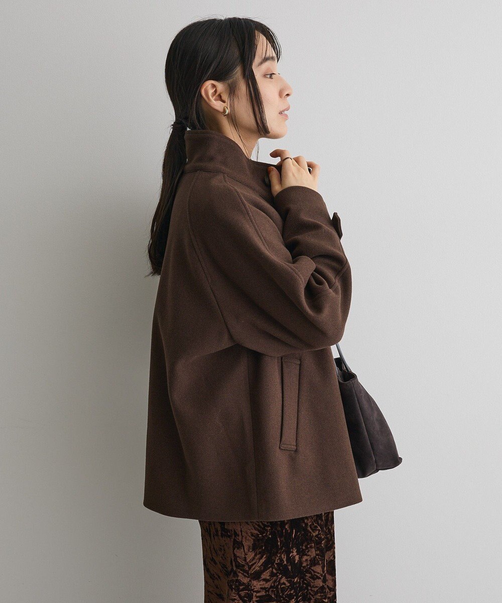 CRAFT STANDARD BOUTIQUE スタンドカラーメルトンショートコート 