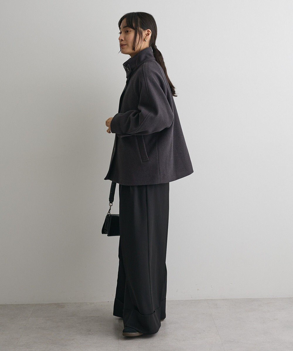 CRAFT STANDARD BOUTIQUE スタンドカラーメルトンショートコート 