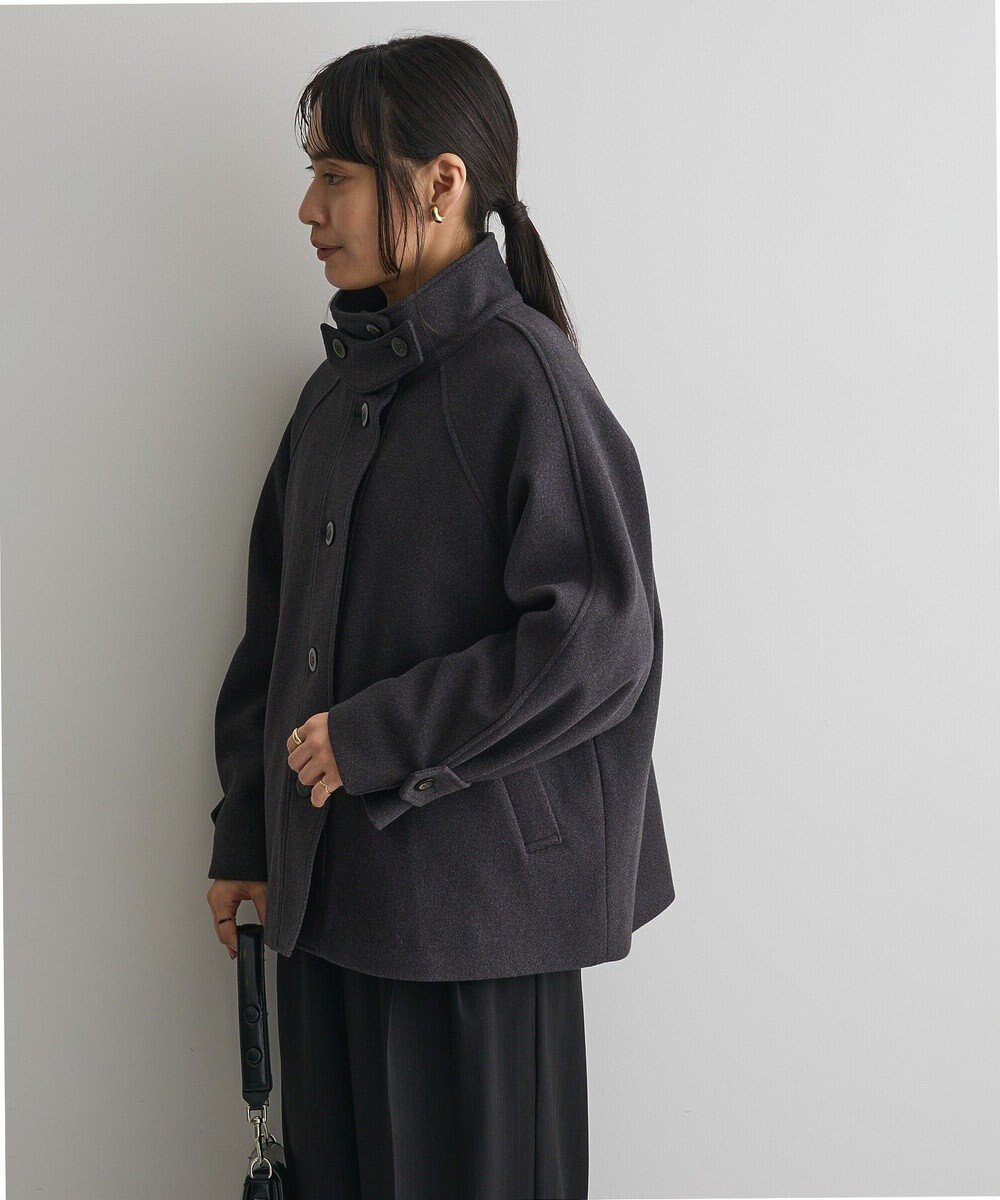 CRAFT STANDARD BOUTIQUE スタンドカラーメルトンショートコート 