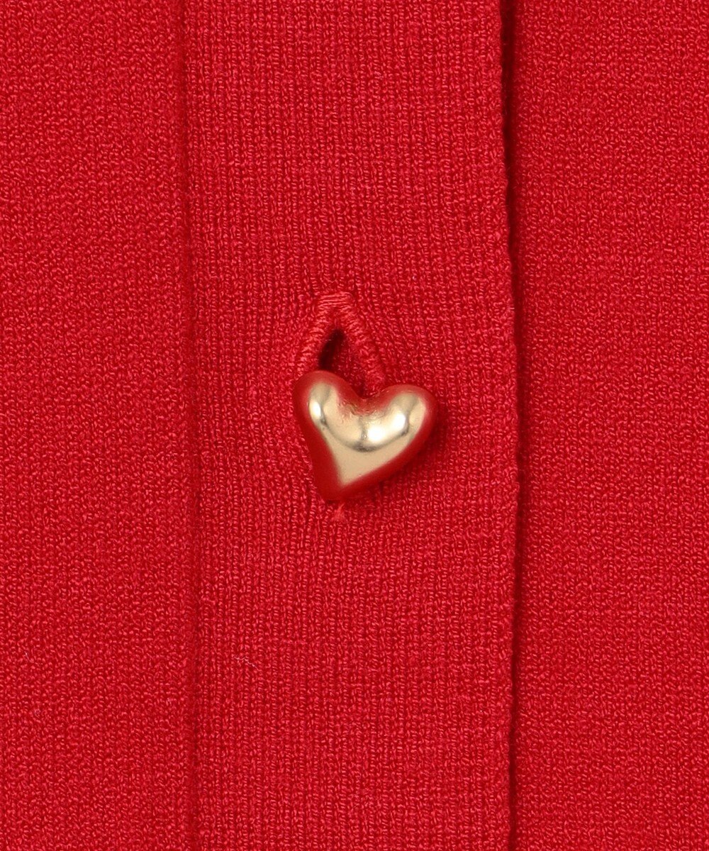 組曲 ハートボタン ニットカーディガン 