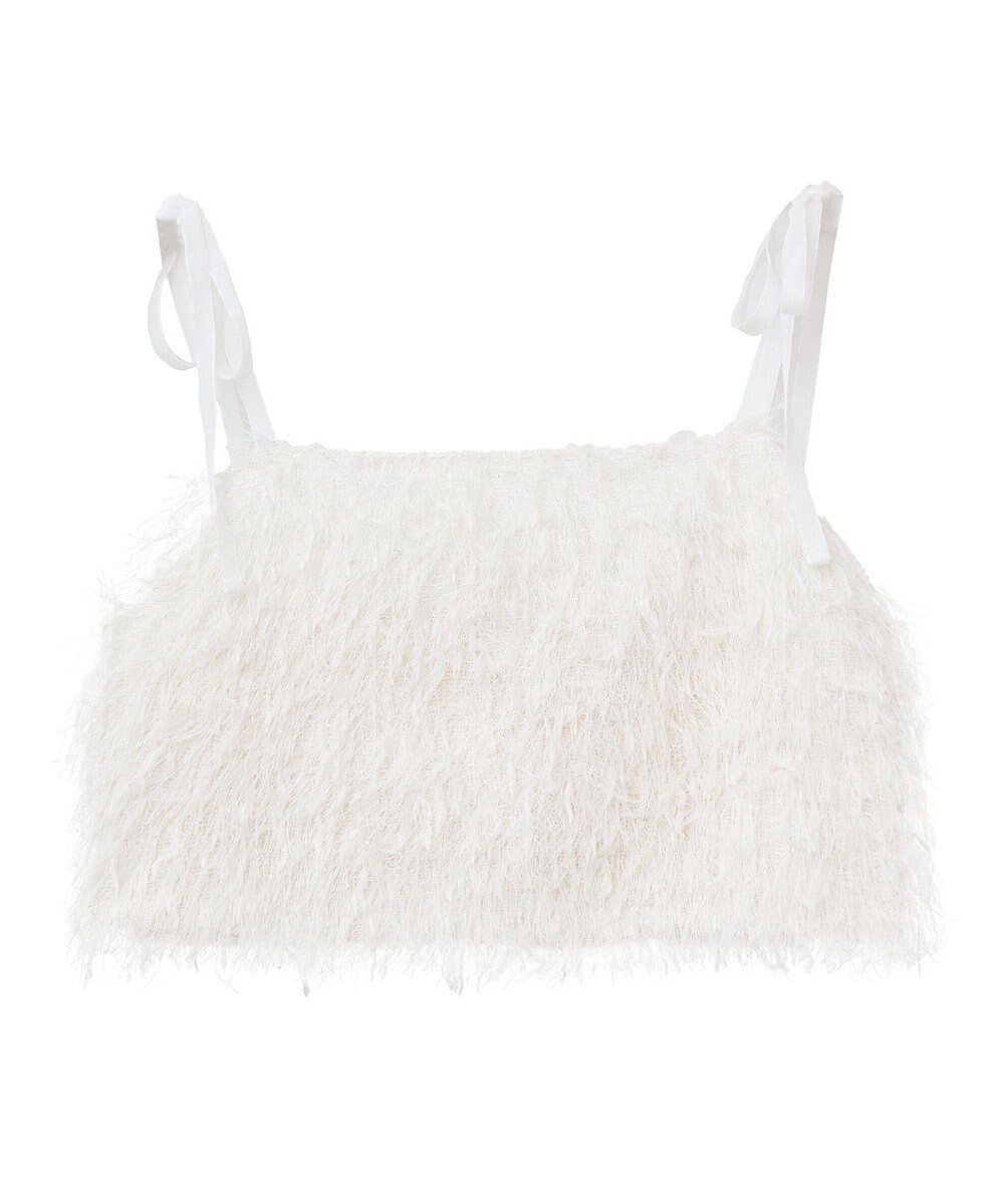 earth music&ecology ラメミックスフェザービスチェ 