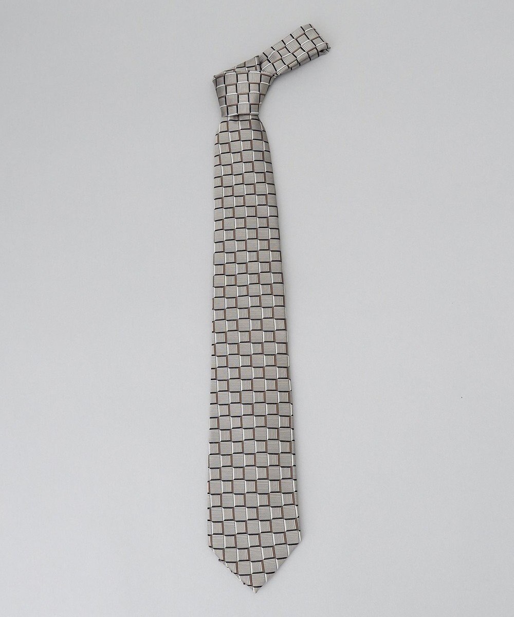 GOTAIRIKU GOTAIRIKU別注【日本製】シルク ネクタイ_チェック織り 