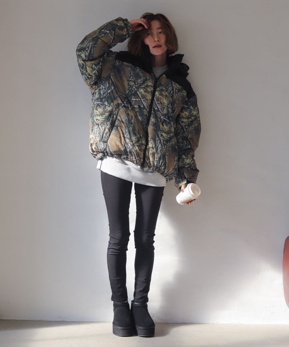 WEGO 【25年秋冬新作/ユニセックス着用ITEM/SMLサイズ展開】2WAYパファーブルゾン 