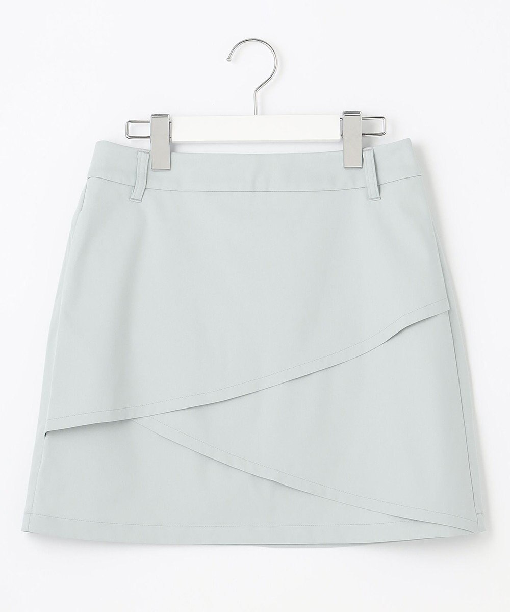23区GOLF 【WOMEN】【ストレッチ性】チノヘムレイヤースカート 普段のコーデに華やかさをプラス 