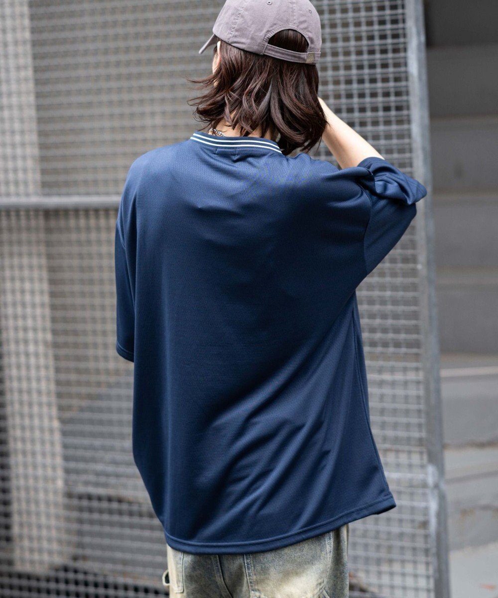 WEGO 【２点セット/ユニセックス着用ITEM/吸水速乾】アクセ付きメッシュロゴT（SS） 