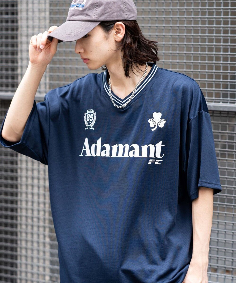 WEGO 【２点セット/ユニセックス着用ITEM/吸水速乾】アクセ付きメッシュロゴT（SS） 