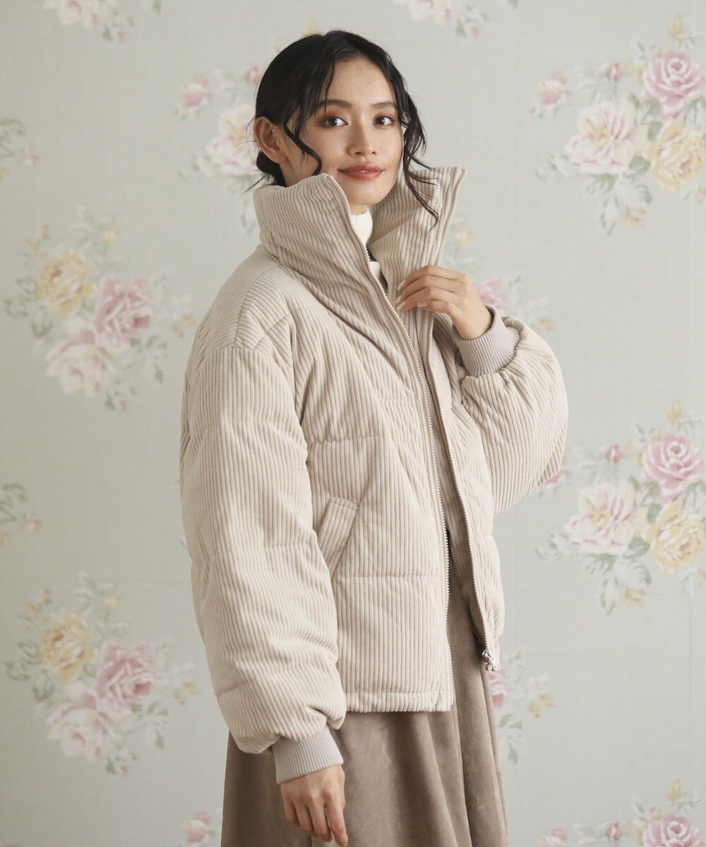 Green Parks ・ｓｗｉｎｇ　ｂｙ　コーデュロイスタンドブルゾン 