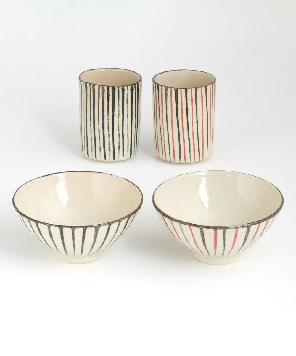 たち吉 【たち吉】十草夫婦揃〈茶碗2個・湯呑2個〉美濃焼 