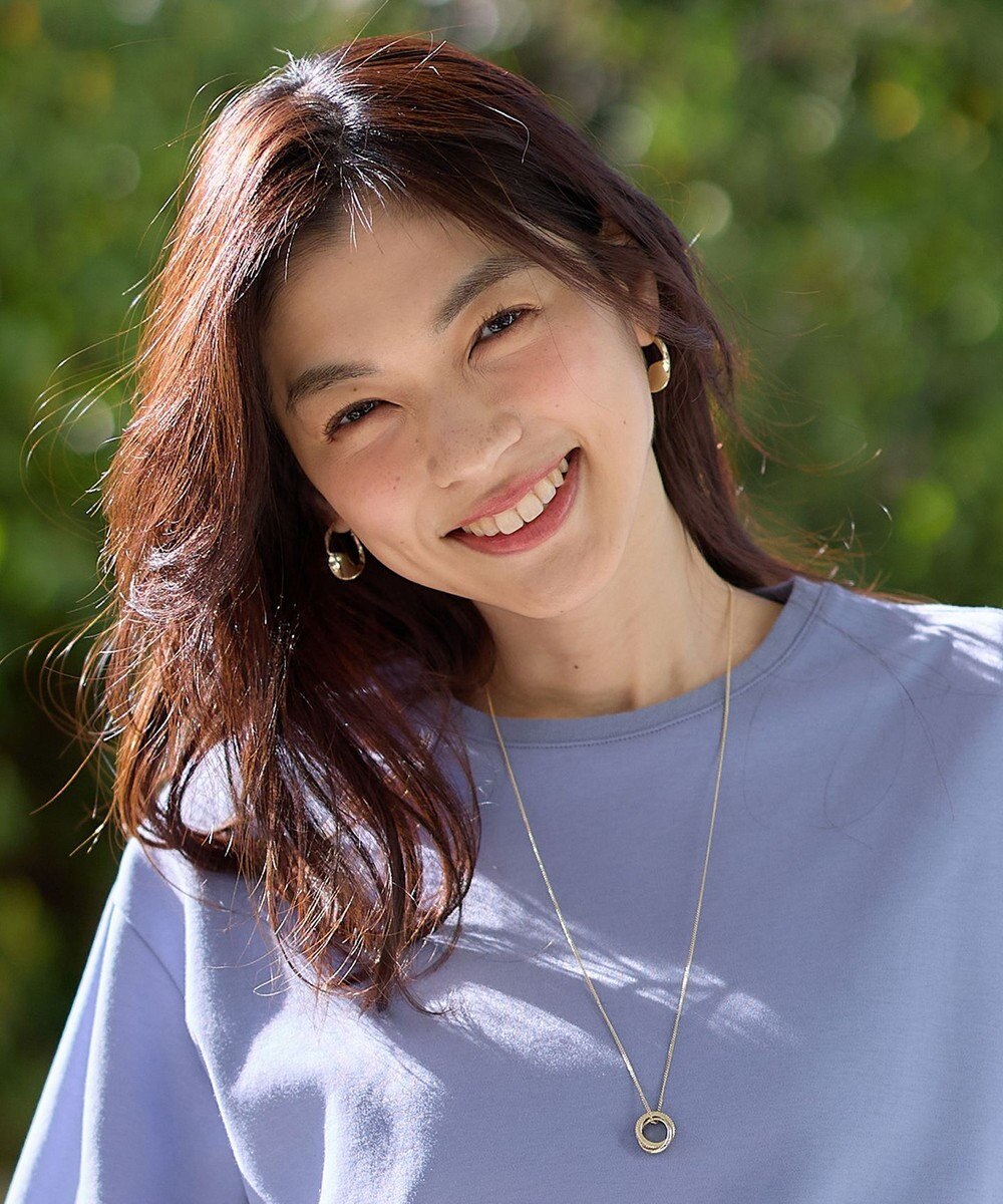 ANY 【WEB限定】メタルフープモチーフピアス(両耳用) 