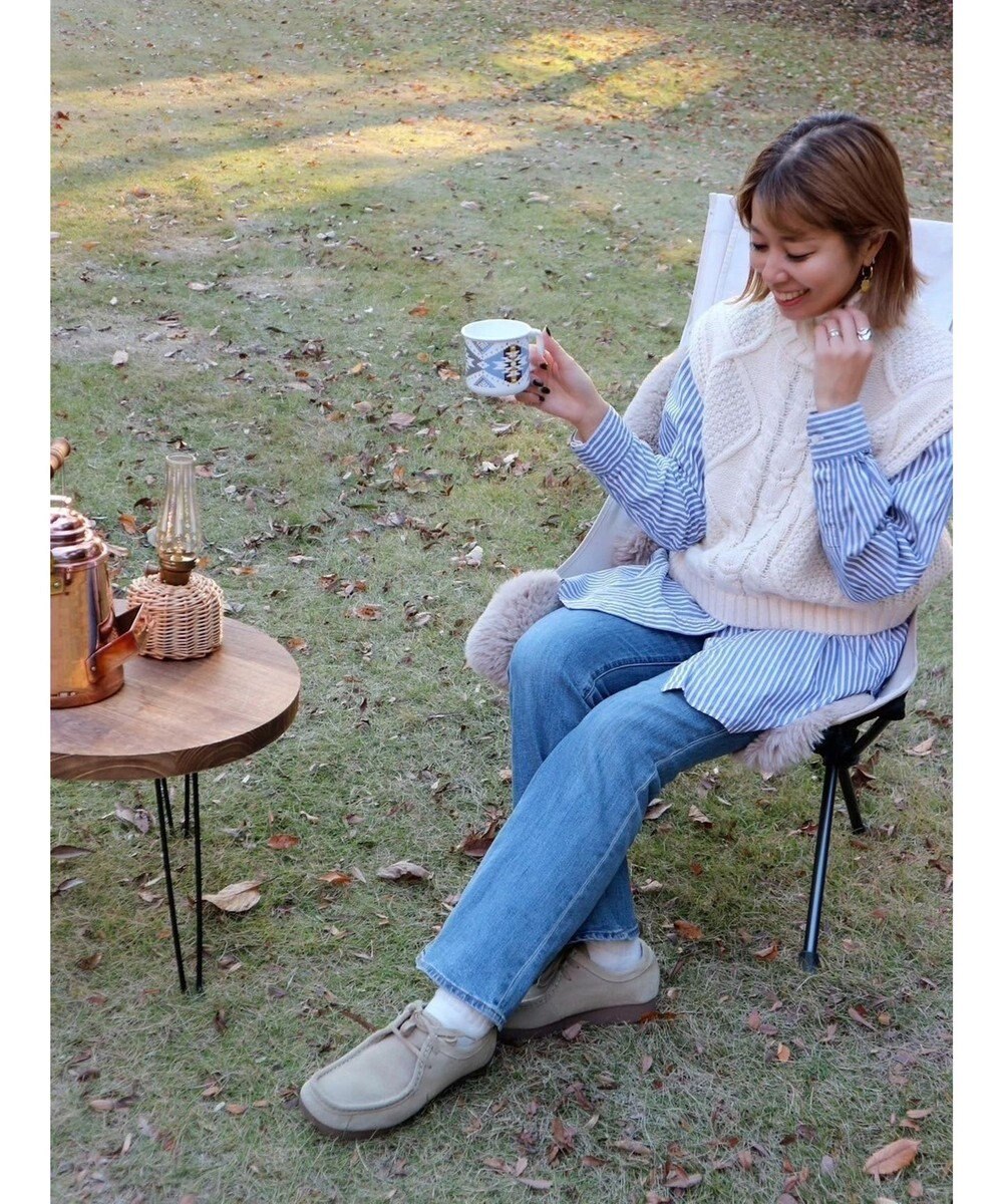 Green Parks ケーブルニットベスト 