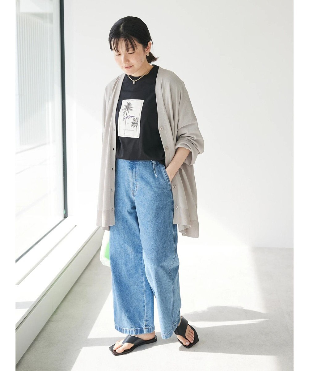 CRAFT STANDARD BOUTIQUE UVカット/接触冷感/マシンウォッシャブル/Vネックビッグニットカーディガン 