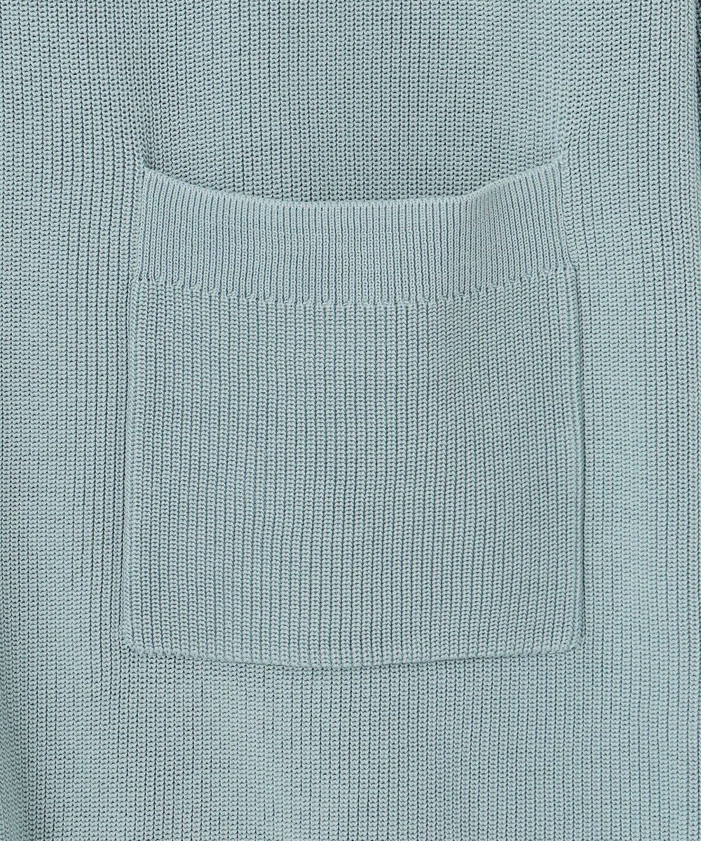 J.PRESS LADIES 【洗える】ORGANIC GASS COTTON キーネック カーディガン 