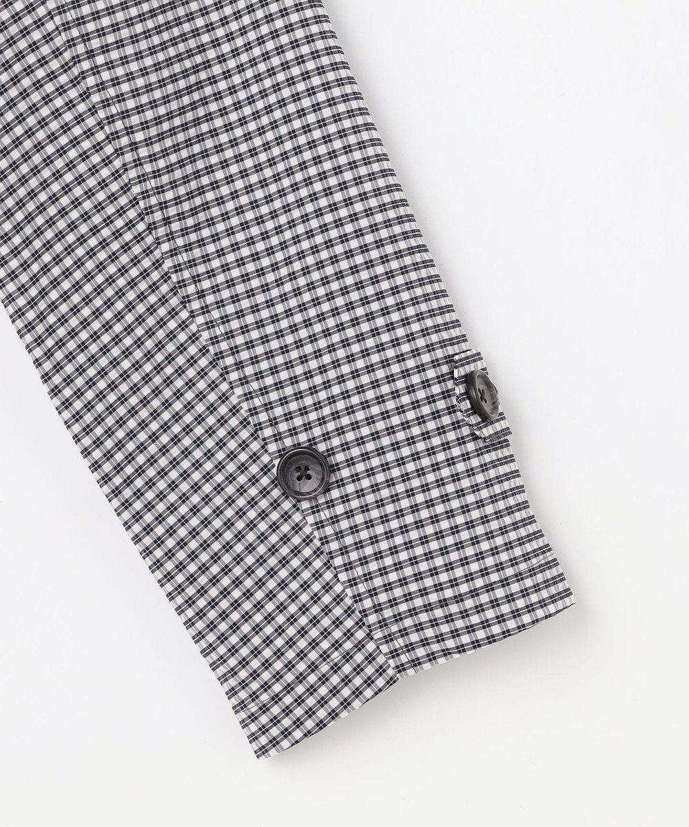 J.PRESS LADIES Lightストレッチチェック スタンドカラー コート 