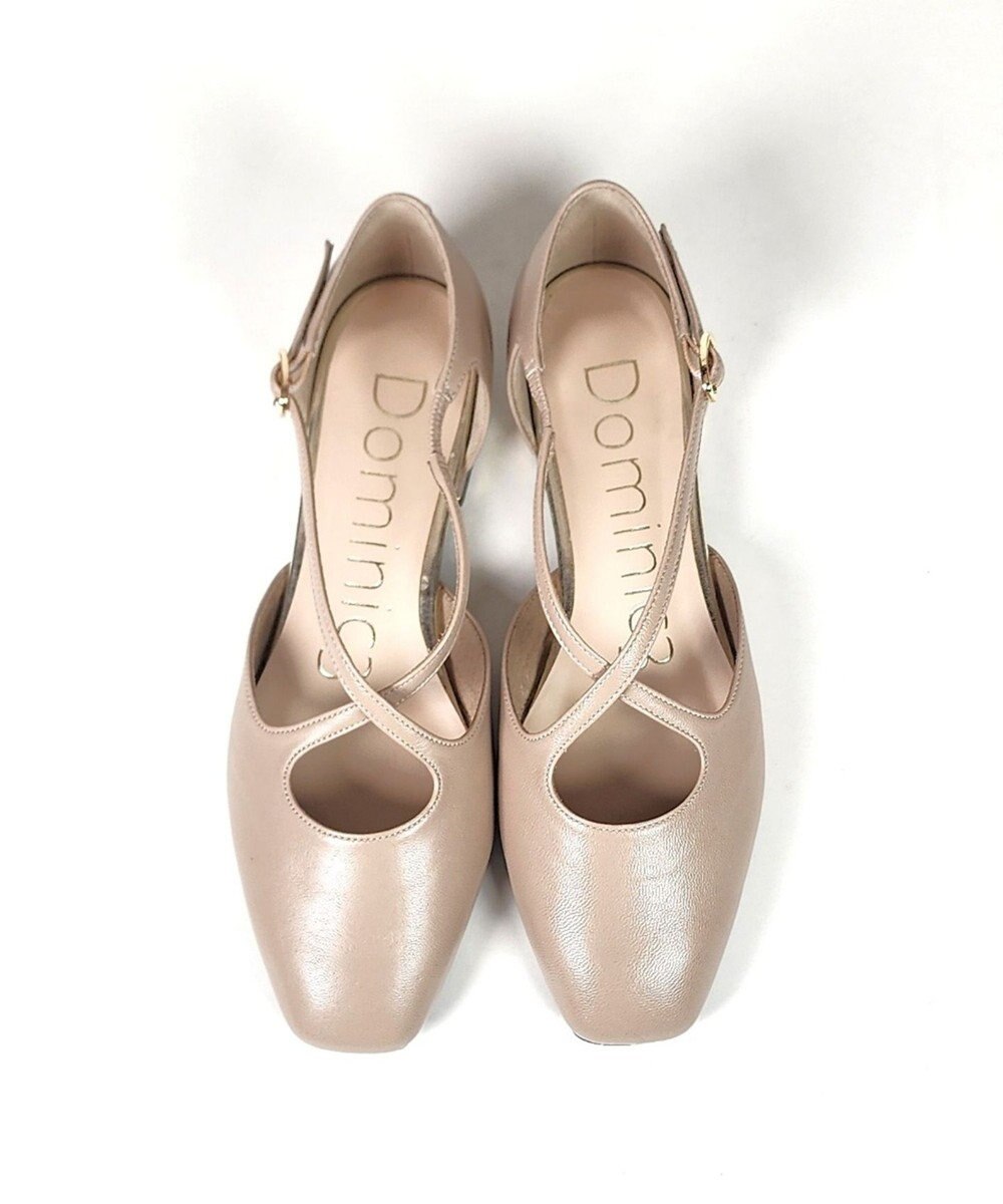 Dominic3 クロスストラップ セパレートパンプス 