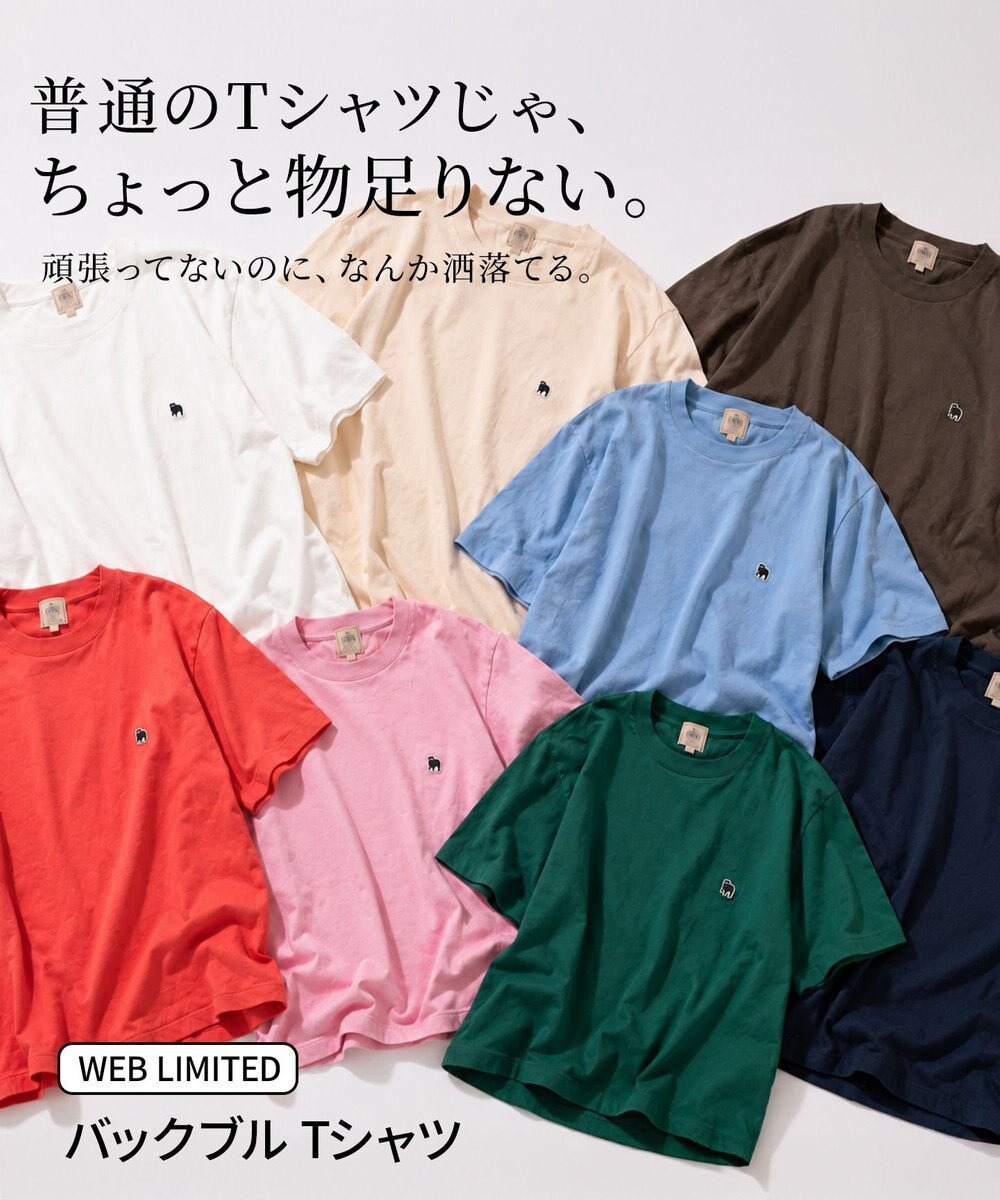 J.PRESS MEN さりげなくちょうどいい【WEB限定 / 8色展開】バックブル Ｔシャツ 