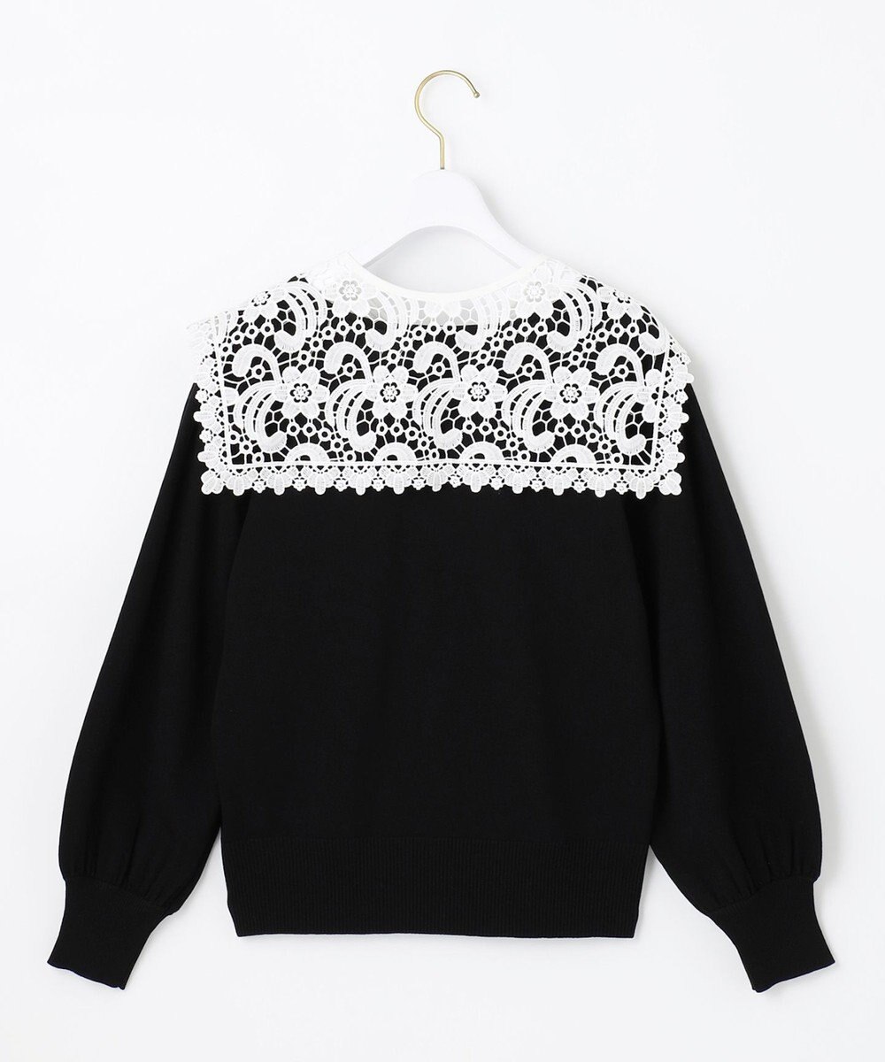 ANY SIS 【2WAY】レース襟付き ニット 