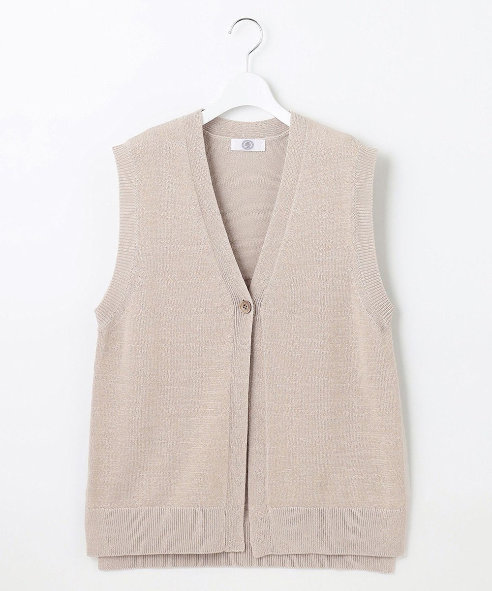 J.PRESS LADIES 【洗える】 LICOテープベスト ニット ジレ 