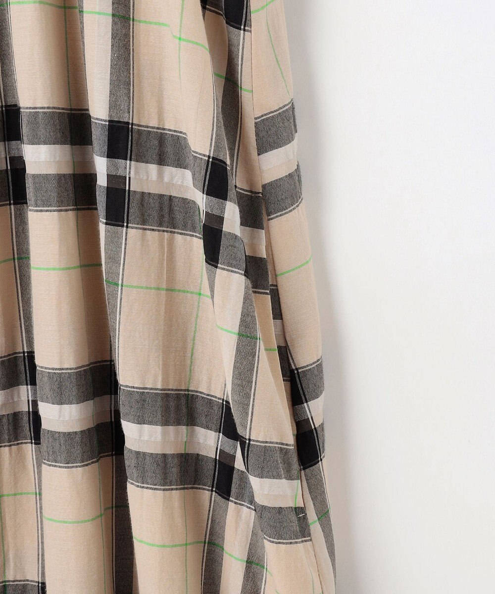 自由区 【カタログ掲載・洗える】シアーブライトチェック ワンピース 