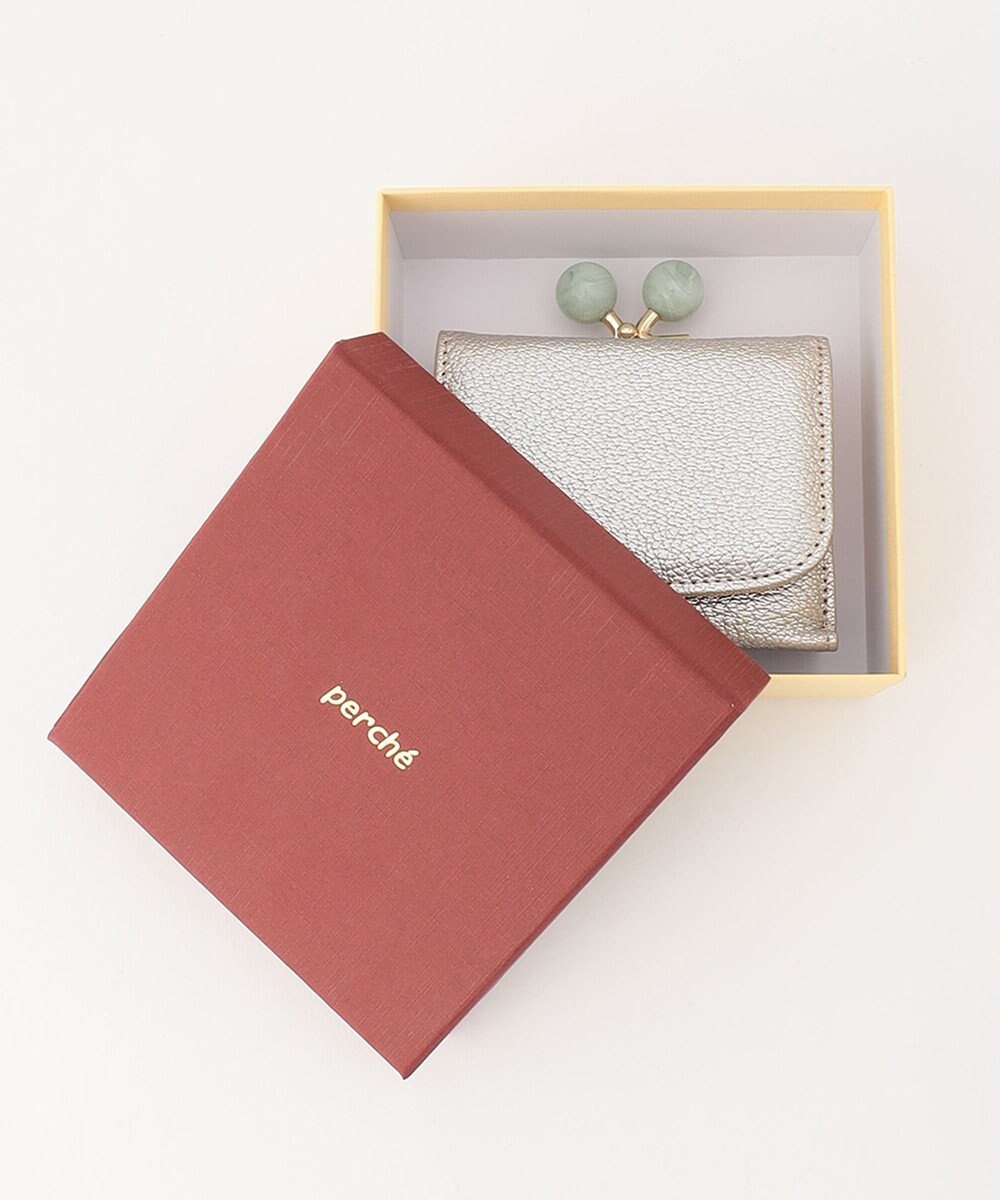 UNBILLION ペルケ perche / アクリル玉三つ折りミニサイフ 