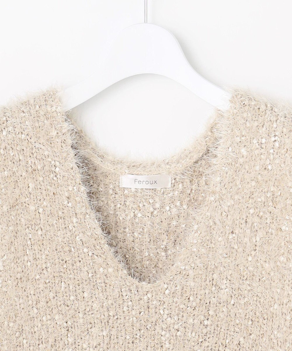 Feroux ジレ付きニット ワンピース 