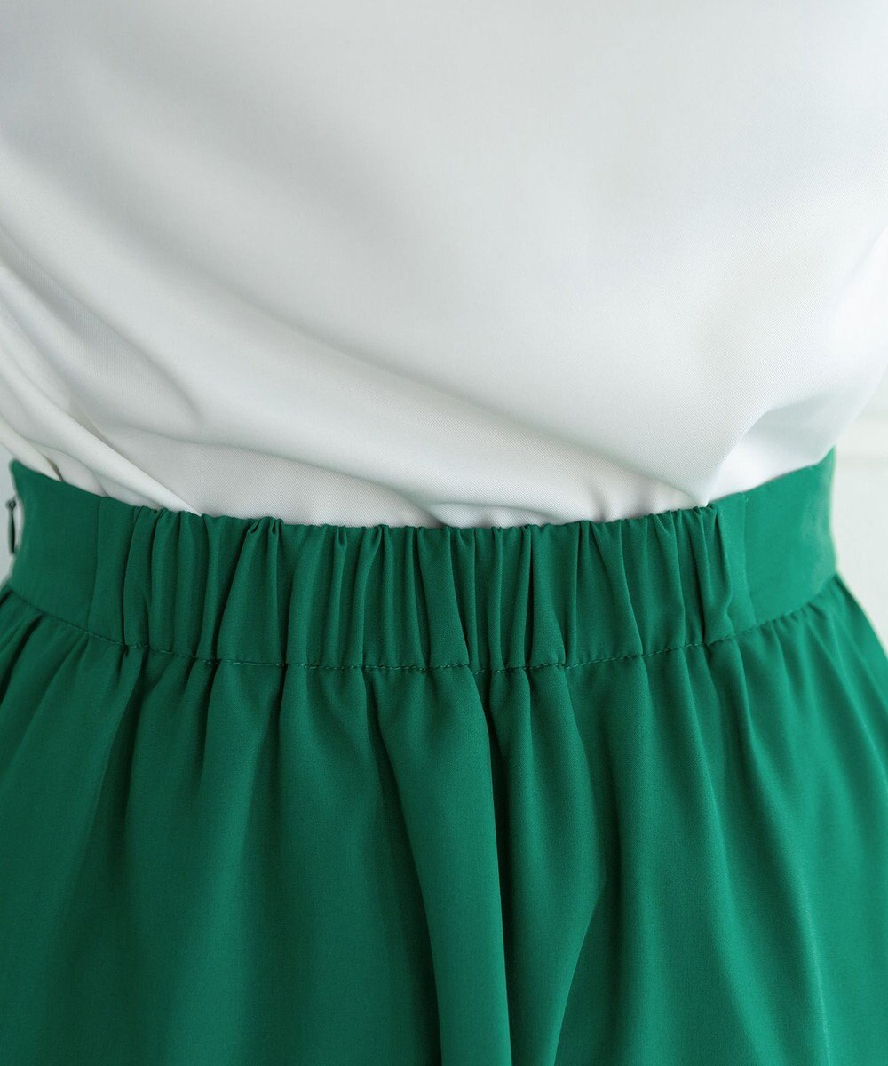 Tiaclasse L 【新色追加・洗える】幅広く活躍が期待できるレース切替スカート 