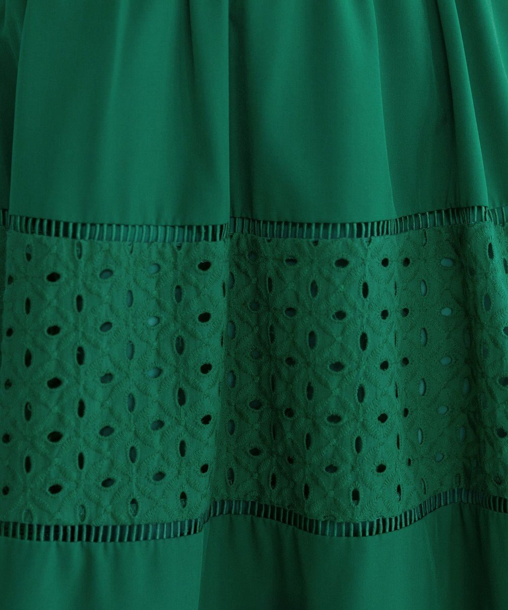 Tiaclasse L 【新色追加・洗える】幅広く活躍が期待できるレース切替スカート 